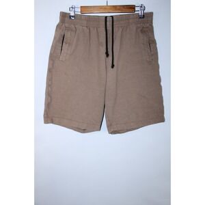 Jackman Tanabe Meriyasu Men's XL Brown Elastic Waist 9" Inseam Shorts